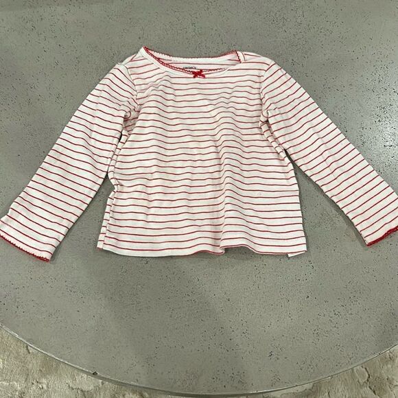 Carters 24M red and white stripe long sleeve tee - Picture 1 of 3